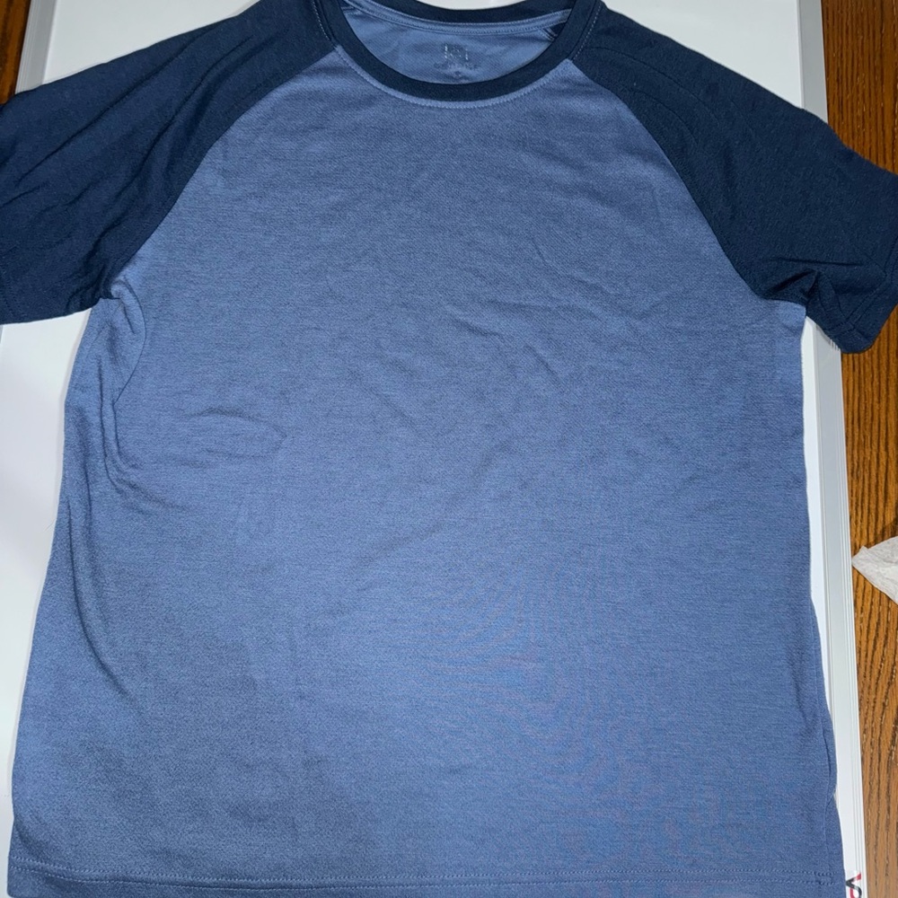 Men's Short Sleeve Raglan T‑Shirt in Blue